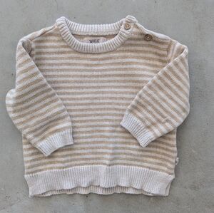 WHEAT Knit Striped Sweater